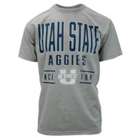 Utah State Aggies Distressed Lettering T-Shirt
